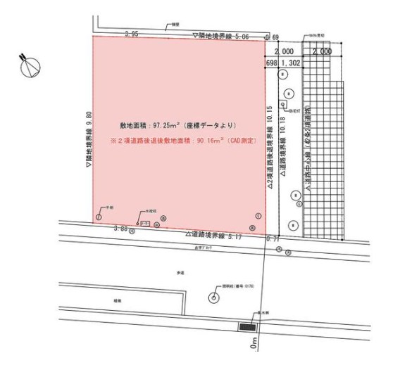 文京区小石川４丁目　売地　限定1区画 間取図・土地図