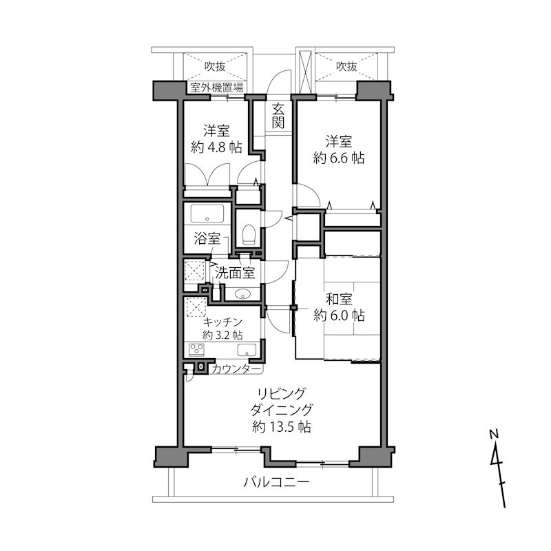 フォーリア駒沢公園パークサイド 間取図・土地図