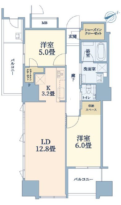 中野ツインマークタワー 間取図・土地図