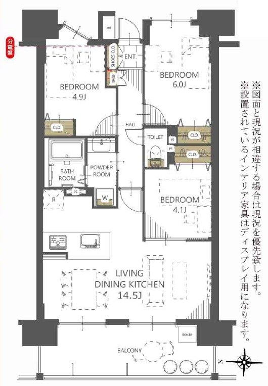 レーベンリヴァーレタワーザ・テラス 間取図・土地図