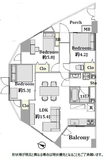ライオンズシティ戸越銀座 間取図・土地図