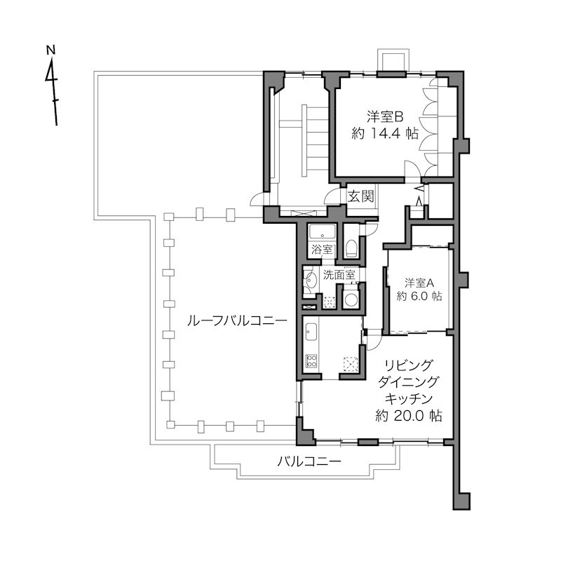 大岡山シティハウス 間取図・土地図