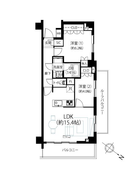 オープンレジデンシア谷中 間取図・土地図