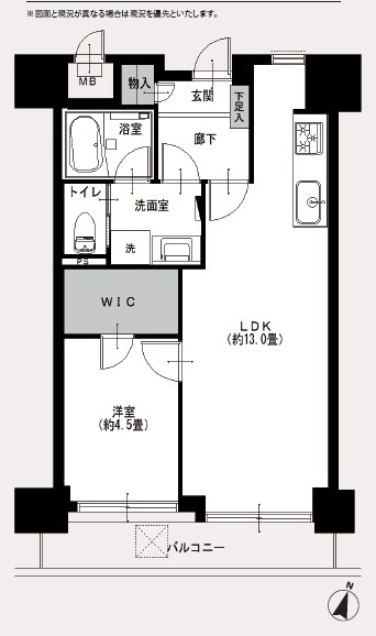 朝日広尾マンション 間取図・土地図
