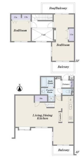 スターロワイヤル四谷大京町 間取図・土地図