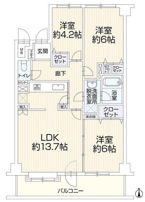 新川崎ガーデンハウス 間取図・土地図