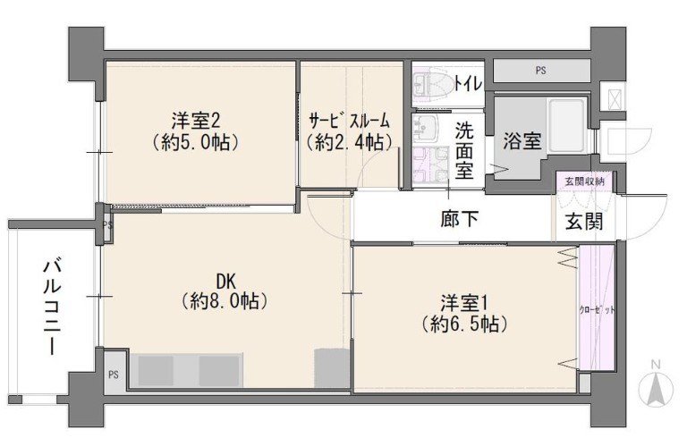 業平橋住宅 間取図・土地図