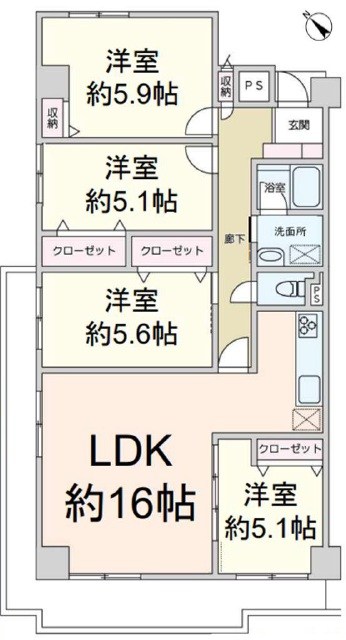 川崎ロイヤルマンション 間取図・土地図
