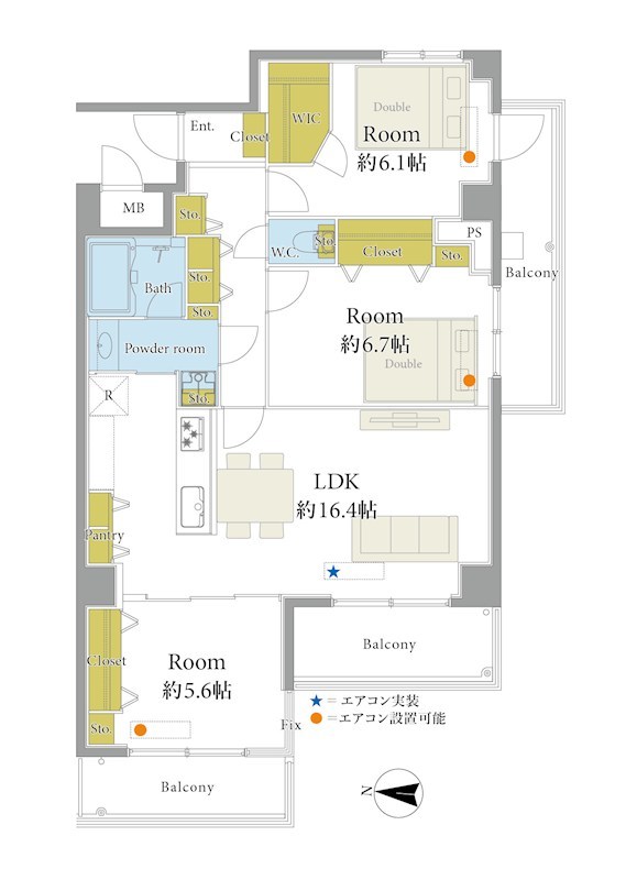 藤和シティコープ西横浜 間取図・土地図