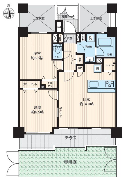 ライオンズガーデン小竹向原 間取図・土地図