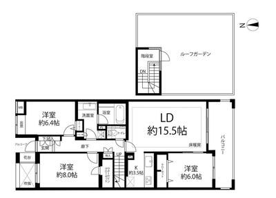 マスターズガーデン世田谷桜 間取図・土地図