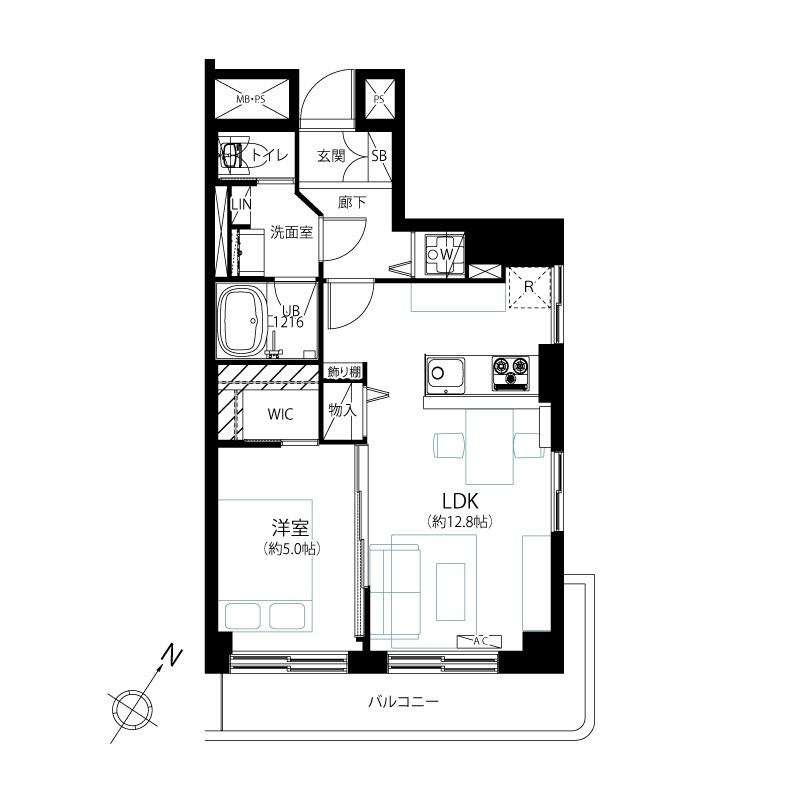 朝日言問マンション 間取図・土地図