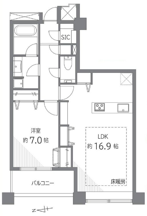 ＴＯＫＹＯ　ＳＥＡ　ＳＯＵＴＨ　ブランファーレ 間取図・土地図