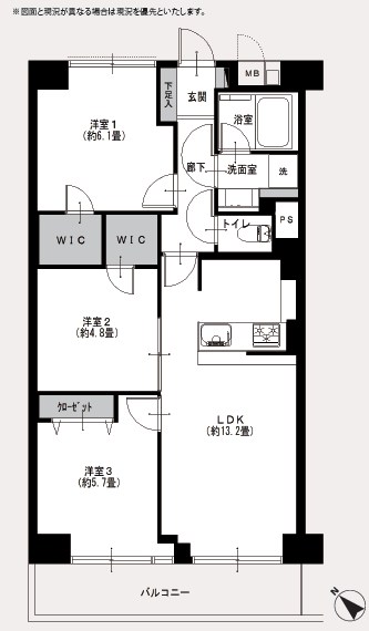 豊洲ハイライズ 間取図・土地図