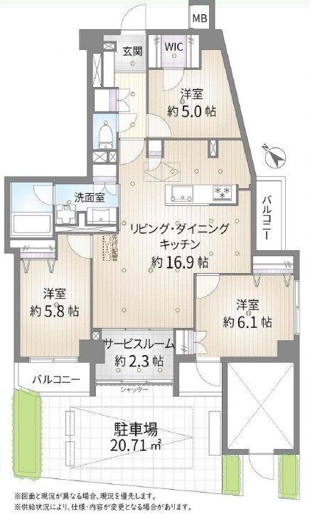 マイキャッスル東長崎 間取図・土地図