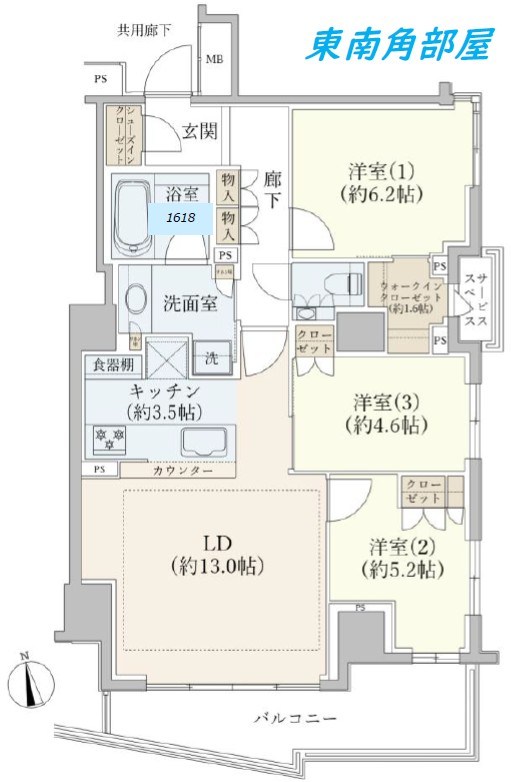 ザ・パークハウス代官山 間取図・土地図