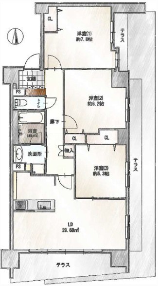 ナイスパークフロンテージ西六郷 間取図・土地図