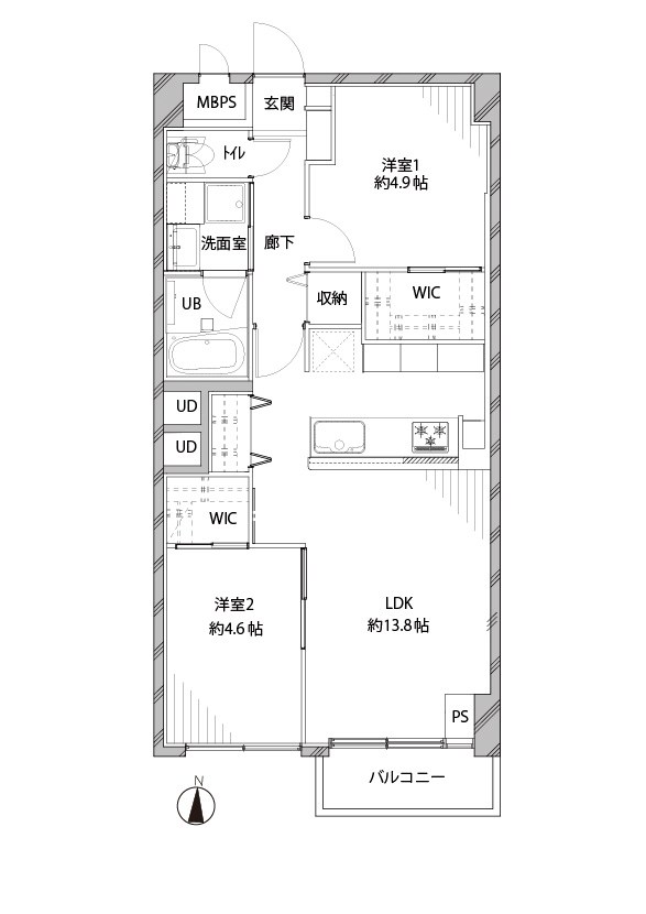 秀和第２高輪レジデンス 間取図・土地図