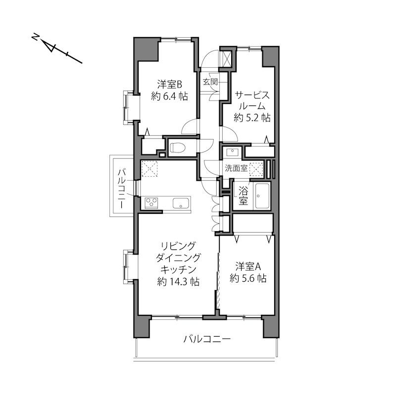 イーストパークス大島サザンスクエア 間取図・土地図