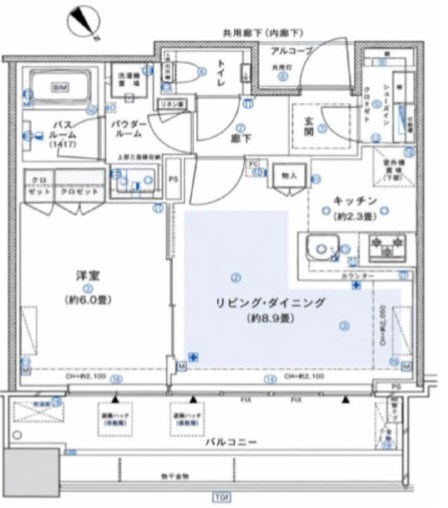 スカイフォレストレジデンス 間取図・土地図