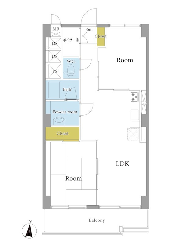 柏木ローズマンション 間取図・土地図
