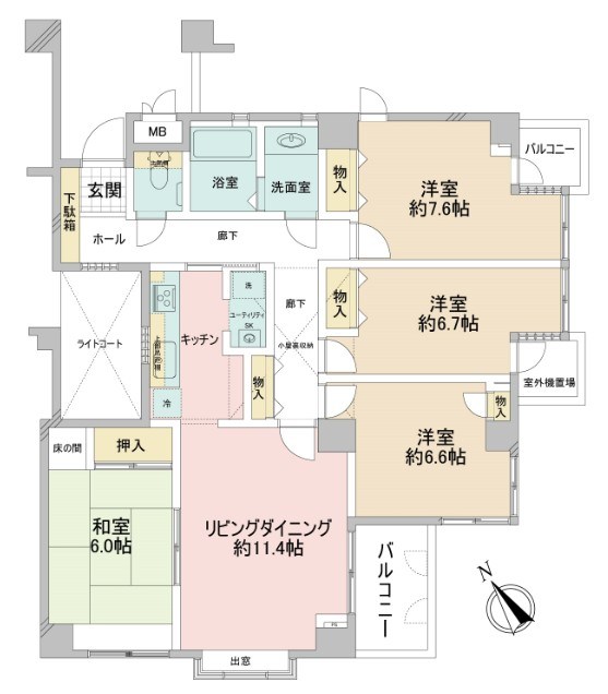 シーガルポート新本牧 間取図・土地図
