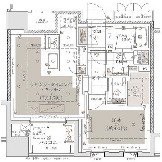 アトラス麻布十番 間取図・土地図