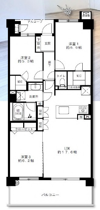 ジェイパーク横浜矢向フローラガーデン 間取図・土地図