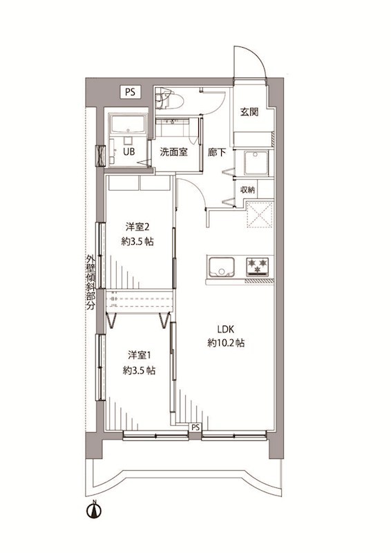大久保杉ハイム 間取図・土地図