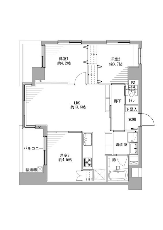 ベルメゾン向島 間取図・土地図
