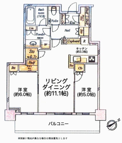 グローバルフロントタワー 間取図・土地図