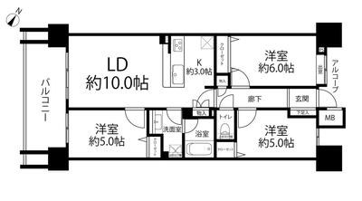 クレストシティレジデンス 間取図・土地図