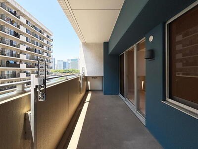 クレストシティレジデンス 現地写真（バルコニー）
