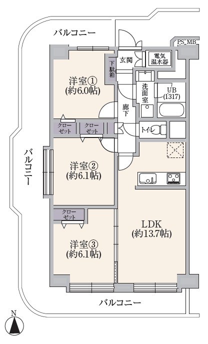 東陽町スカイハイツ 間取図・土地図
