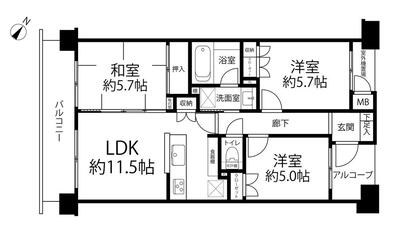 グランイーグル新蒲田Ⅱ 間取図・土地図