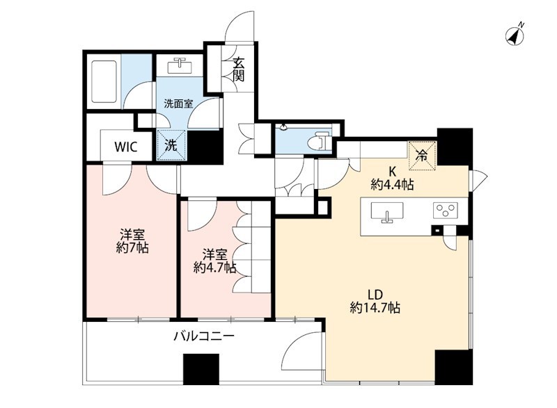 パークタワー高輪 間取図・土地図