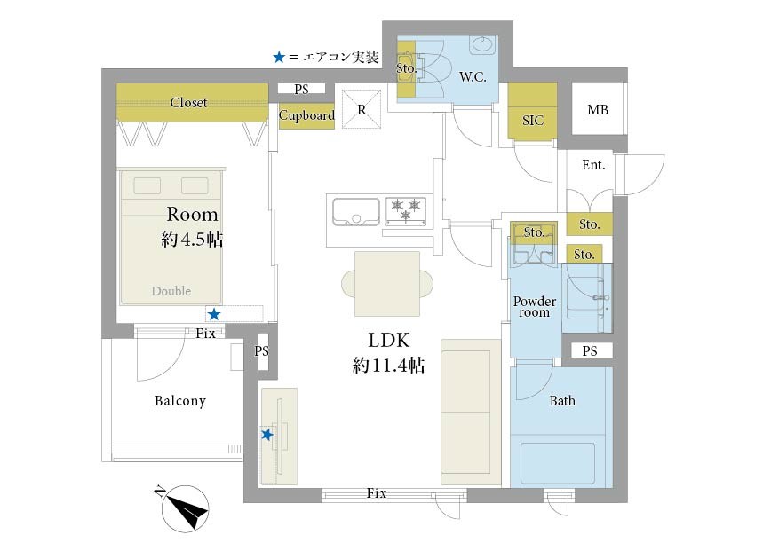 デュオヴェール渋谷初台 間取図・土地図