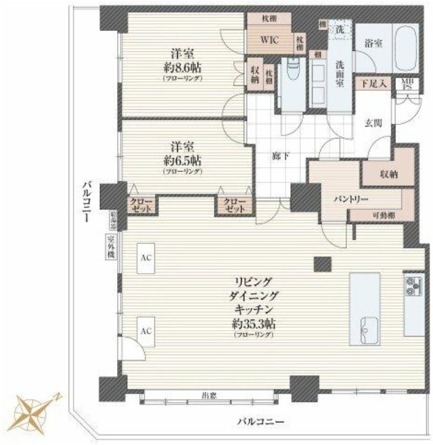 ライオンズタワー池袋 間取図・土地図