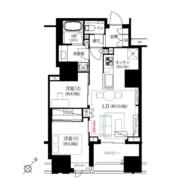 クレヴィア東京八丁堀新川ザ・レジデンス 間取図・土地図