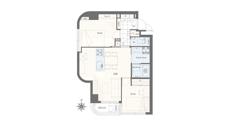 コンド恵比寿 間取図・土地図