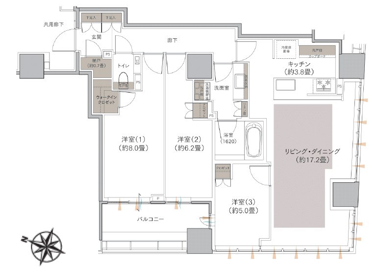 Ｂｒｉｌｌｉａ二番町 間取図・土地図