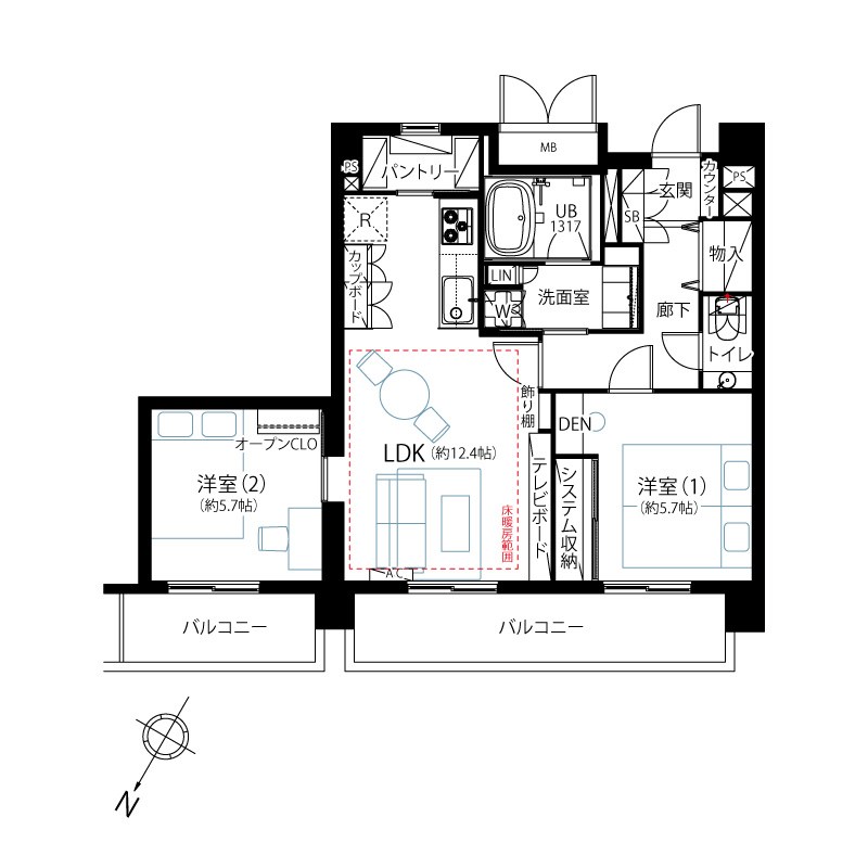 テラス雑司ヶ谷 間取図・土地図