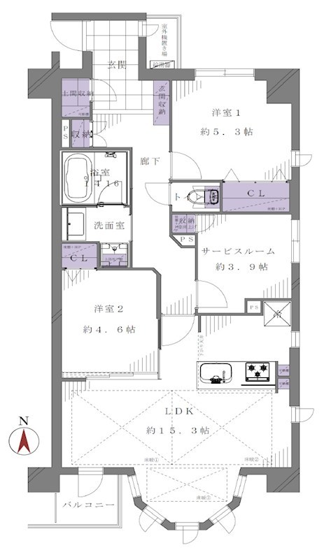 ライオンズアーバンシティ木場 間取図・土地図