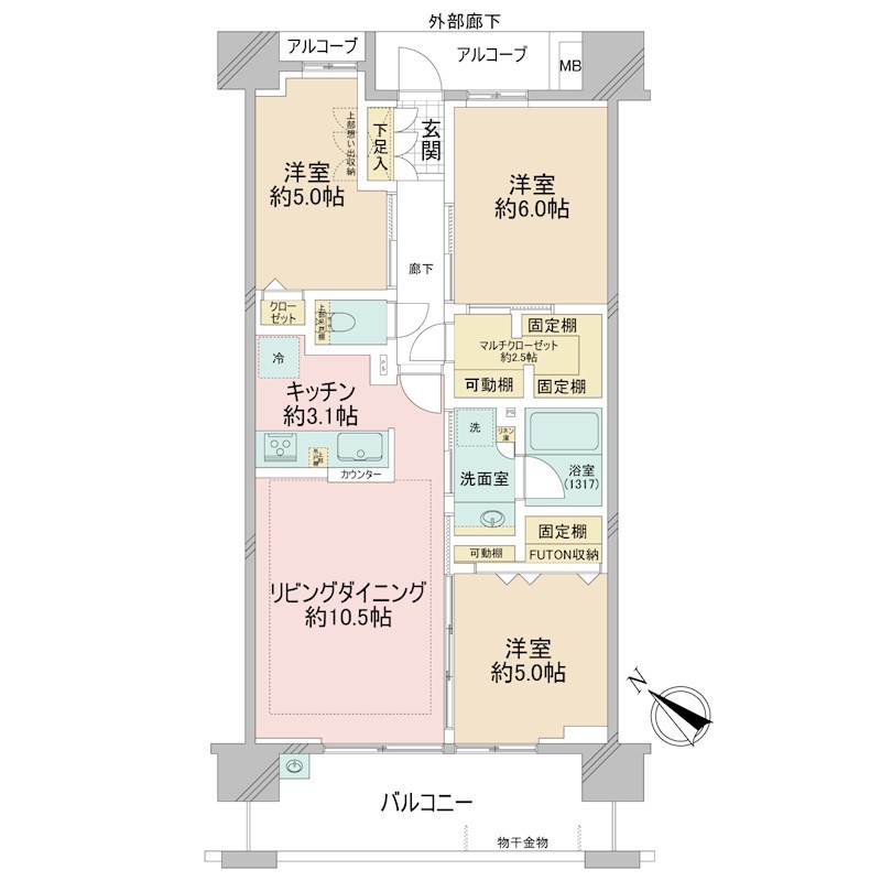 イニシア豊洲コンフォートプレイス 間取図・土地図