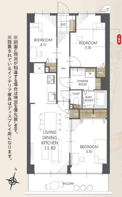 リバーサイドタウン木場南スカイハイツ 間取図・土地図
