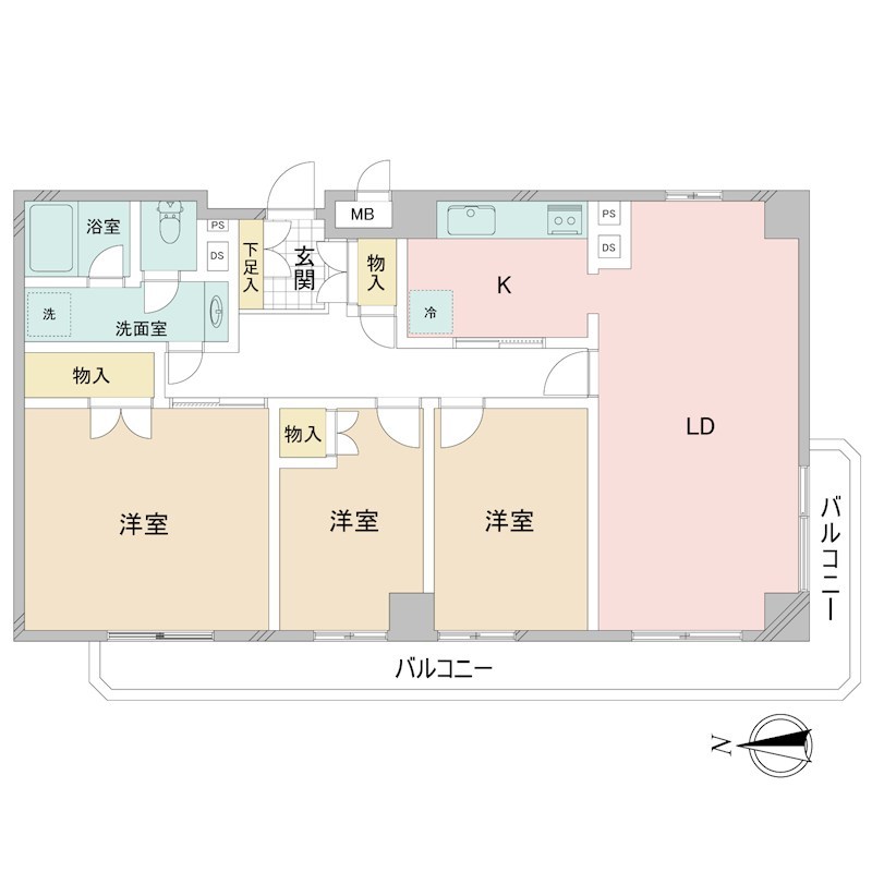 ヴィラロイヤル三番町 間取図・土地図
