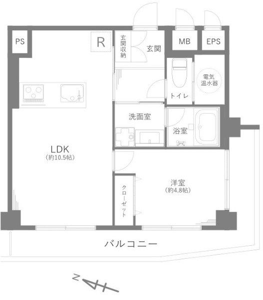 高輪スカイハイツ 間取図・土地図