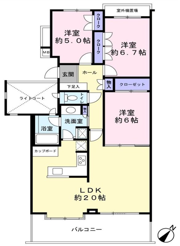 パーク・ハイム氷川台西 間取図・土地図