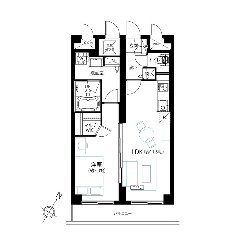 ライオンズマンション南大塚 間取図・土地図