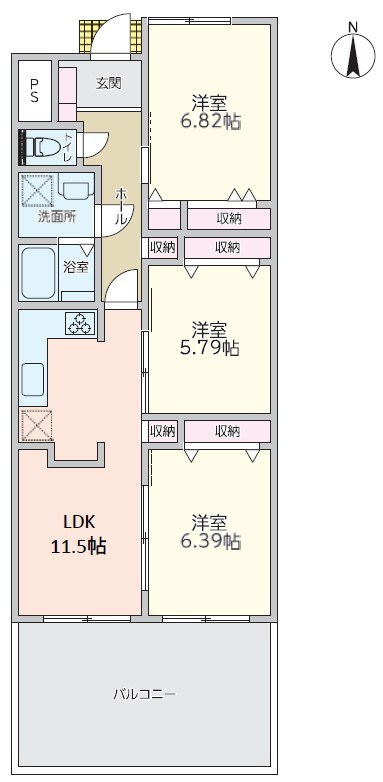 サニーウェル小杉 間取図・土地図
